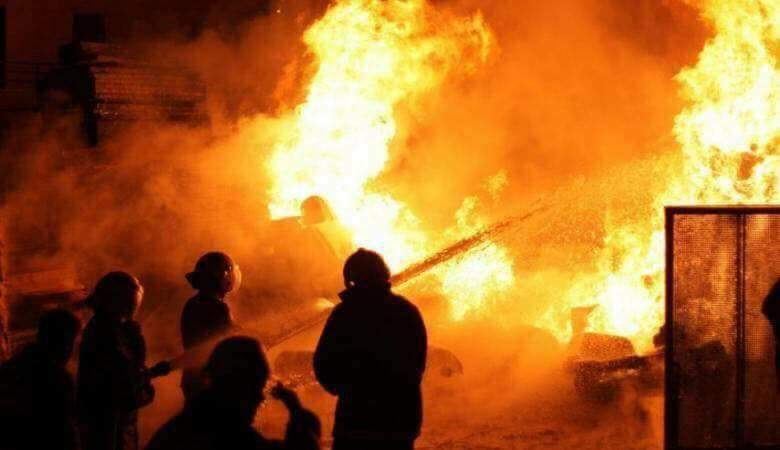 صور/ حريق بير الباشا جنوب جنين